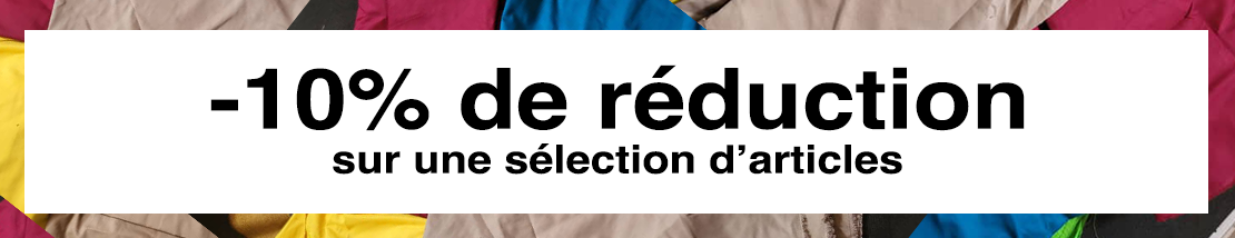 10% de réduction sur une sélection d'articles.